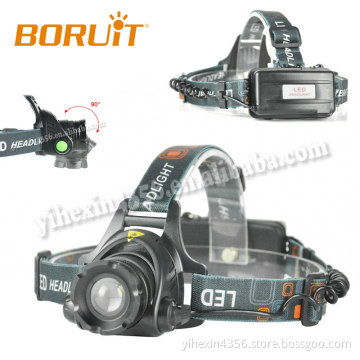 Boruit EHL0627 CREE XM-L T6 Aluminum Alloy Outdoor Sports Zoomable LED Headlight